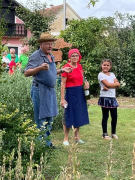 Gospodar in gospodarica na žetvi